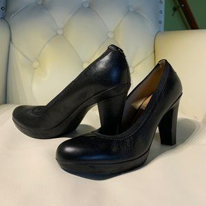 Geox, shoes, Black, Size 36, Leather, Heels 3 In.